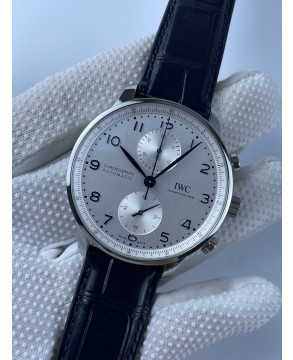 (준비완료/특급배송)NO.1472/ZF공장 V3 IWC IW3716 포루트기저 화이트다이얼 블루핸즈 가죽