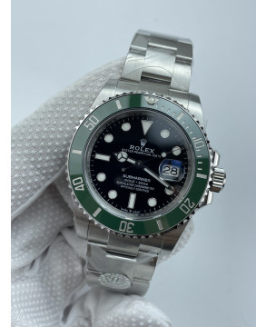 (준비완료/특급배송)NO.3479/QP공장 롤렉스 서브마리너 신형 41mm 블랙다이얼 그린세라믹 인서트 최신형 스타벅스
